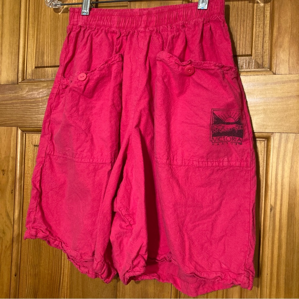 NWOT Victoria Harbor Vintage 80s Shorts Pull On High Rise Pink Size M Medium
